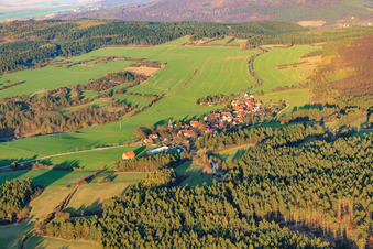 Vue aérienne de Du sud à le quartier Espenfeld in Arnstadt dans le département Thuringe, Allemagne
