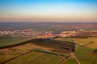 Vue aérienne de Vue de la ville depuis le sud-ouest à Arnstadt dans le département Thuringe, Allemagne
