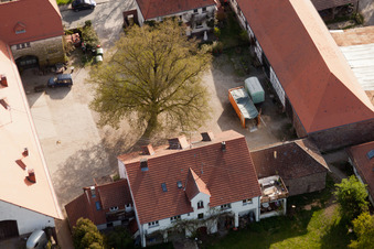 Enregistrement par drone de Rittnerthof à le quartier Durlach in Karlsruhe dans le département Bade-Wurtemberg, Allemagne