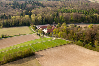 Photographie aérienne de Rittnerthof à le quartier Durlach in Karlsruhe dans le département Bade-Wurtemberg, Allemagne