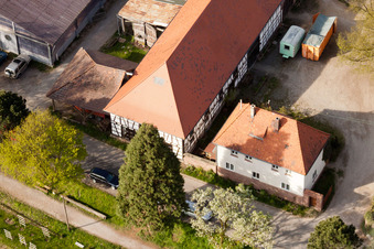 Enregistrement par drone de Rittnerthof à le quartier Durlach in Karlsruhe dans le département Bade-Wurtemberg, Allemagne