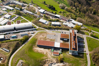 Image drone de Pfinztal, Institut Fraunhofer de technologie chimique (ICT) à le quartier Grötzingen in Karlsruhe dans le département Bade-Wurtemberg, Allemagne