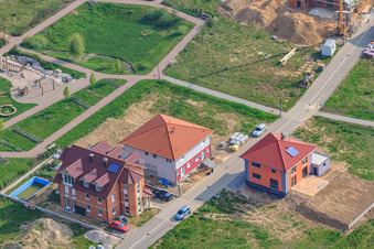 Vue oblique de Sur la haute piste à Kandel dans le département Rhénanie-Palatinat, Allemagne