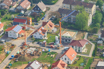 Sur la haute piste à Kandel dans le département Rhénanie-Palatinat, Allemagne hors des airs