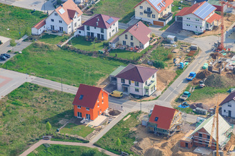 Sur la haute piste à Kandel dans le département Rhénanie-Palatinat, Allemagne vue d'en haut