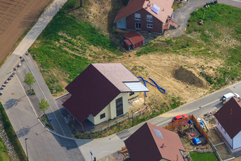 Vue oblique de Sur la haute piste à Kandel dans le département Rhénanie-Palatinat, Allemagne