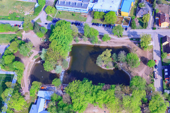Photographie aérienne de Réaménagement du « Parc culturel européen » de Schwanenweier à Kandel dans le département Rhénanie-Palatinat, Allemagne