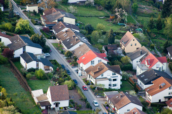 Quartier Grünwettersbach in Karlsruhe dans le département Bade-Wurtemberg, Allemagne vue d'en haut
