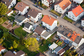 Photographie aérienne de Jardins familiaux à Rosenstr à le quartier Reichenbach in Waldbronn dans le département Bade-Wurtemberg, Allemagne
