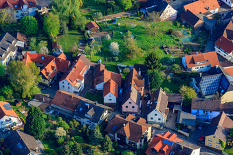 Photographie aérienne de Rue Palmbacher à le quartier Stupferich in Karlsruhe dans le département Bade-Wurtemberg, Allemagne