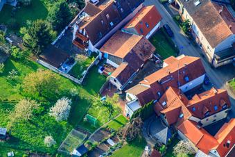 Image drone de Rue Palmbacher à le quartier Stupferich in Karlsruhe dans le département Bade-Wurtemberg, Allemagne