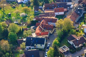 Photographie aérienne de Rue Palmbacher à le quartier Stupferich in Karlsruhe dans le département Bade-Wurtemberg, Allemagne