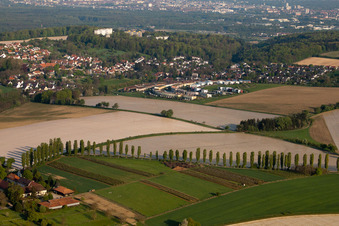 Photographie aérienne de Quartier Hohenwettersbach in Karlsruhe dans le département Bade-Wurtemberg, Allemagne