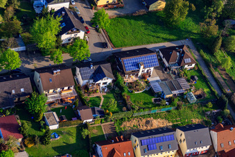 Image drone de Stutenpferchstr à le quartier Stupferich in Karlsruhe dans le département Bade-Wurtemberg, Allemagne