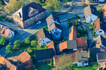 Vue aérienne de Administration locale Stupferich à le quartier Stupferich in Karlsruhe dans le département Bade-Wurtemberg, Allemagne