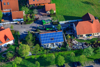 Rue Gerbera à le quartier Stupferich in Karlsruhe dans le département Bade-Wurtemberg, Allemagne hors des airs