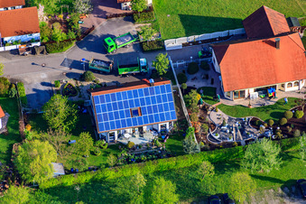 Rue Gerbera à le quartier Stupferich in Karlsruhe dans le département Bade-Wurtemberg, Allemagne vue d'en haut
