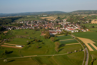 Vue oblique de Quartier Stupferich in Karlsruhe dans le département Bade-Wurtemberg, Allemagne