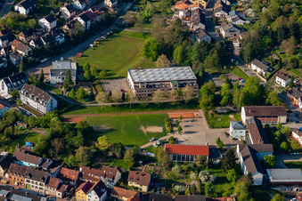 Vue aérienne de Salle fumeurs à le quartier Söllingen in Pfinztal dans le département Bade-Wurtemberg, Allemagne