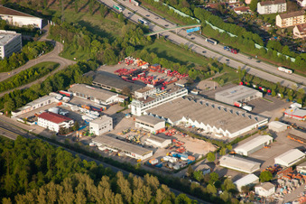 Vue aérienne de BNC Baden à Ettlingen dans le département Bade-Wurtemberg, Allemagne