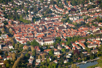 Vue aérienne de Château d'Ettlingen à Ettlingen dans le département Bade-Wurtemberg, Allemagne