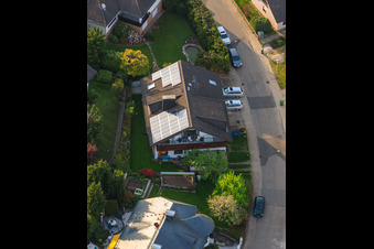 Schauinslandstraße à le quartier Völkersbach in Malsch dans le département Bade-Wurtemberg, Allemagne d'en haut