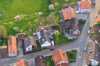 Photographie aérienne de Brunnenstr à le quartier Völkersbach in Malsch dans le département Bade-Wurtemberg, Allemagne