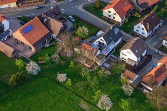 Brunnenstraße Boucher Bernd Glasstetter à le quartier Völkersbach in Malsch dans le département Bade-Wurtemberg, Allemagne vue du ciel