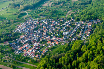 Vue aérienne de Quartier Sulzbach in Malsch dans le département Bade-Wurtemberg, Allemagne