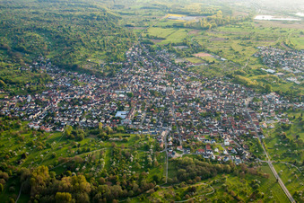 Vue aérienne de De l'ouest à Malsch dans le département Bade-Wurtemberg, Allemagne
