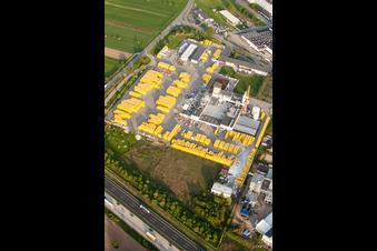 Vue oblique de Centre de commerce et de logistique de matériaux de construction Construction and Project Management South GmbH - Ytong kit house partner à Malsch dans le département Bade-Wurtemberg, Allemagne