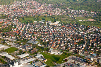 Vue aérienne de Bernhardusstr à Malsch dans le département Bade-Wurtemberg, Allemagne