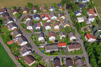 Photographie aérienne de Au grand jardin à le quartier Mörzheim in Landau in der Pfalz dans le département Rhénanie-Palatinat, Allemagne