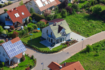 Vue d'oiseau de Dans la phrase à le quartier Mörzheim in Landau in der Pfalz dans le département Rhénanie-Palatinat, Allemagne