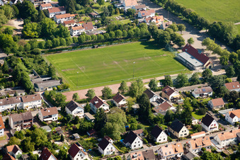 Quartier Queichheim in Landau in der Pfalz dans le département Rhénanie-Palatinat, Allemagne depuis l'avion