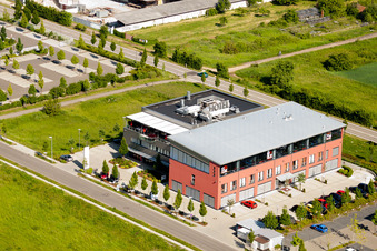 Vue aérienne de Hôtel Soho à le quartier Queichheim in Landau in der Pfalz dans le département Rhénanie-Palatinat, Allemagne