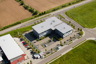 Vue oblique de Quartier Queichheim in Landau in der Pfalz dans le département Rhénanie-Palatinat, Allemagne