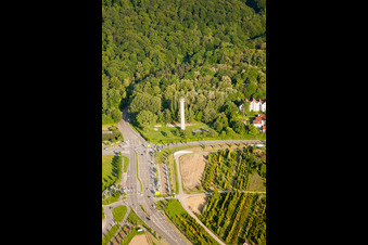 Photographie aérienne de Apprêt à le quartier Wolfartsweier in Karlsruhe dans le département Bade-Wurtemberg, Allemagne