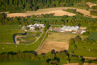Vue aérienne de Site du site d'élimination des déchets déversés Karlsruhe Durlach à le quartier Durlach in Karlsruhe dans le département Bade-Wurtemberg, Allemagne