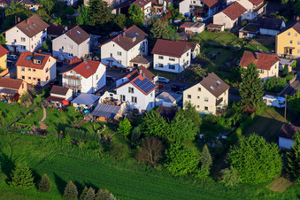Vue aérienne de KITA Mäusenest à le quartier Stupferich in Karlsruhe dans le département Bade-Wurtemberg, Allemagne