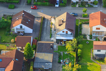 Gerberastraße 4 à le quartier Stupferich in Karlsruhe dans le département Bade-Wurtemberg, Allemagne vue du ciel
