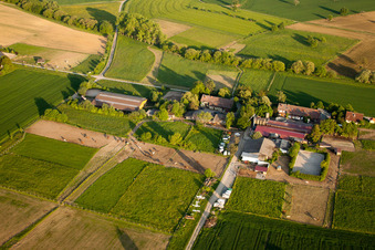 Photographie aérienne de Dans la pierre à le quartier Langensteinbach in Karlsbad dans le département Bade-Wurtemberg, Allemagne