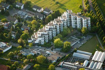 Vue aérienne de Rue Acher à le quartier Reichenbach in Waldbronn dans le département Bade-Wurtemberg, Allemagne
