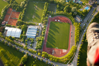 Reichenbach, Tennis Club Waldbronn e. V à le quartier Busenbach in Waldbronn dans le département Bade-Wurtemberg, Allemagne hors des airs