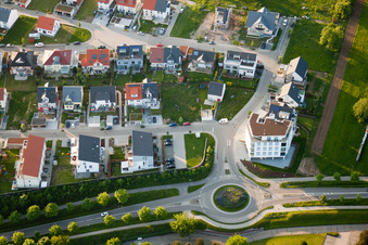 Vue aérienne de Privet Drive à le quartier Busenbach in Waldbronn dans le département Bade-Wurtemberg, Allemagne