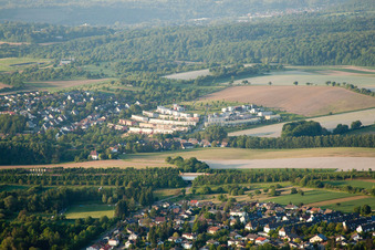 Quartier Hohenwettersbach in Karlsruhe dans le département Bade-Wurtemberg, Allemagne d'en haut
