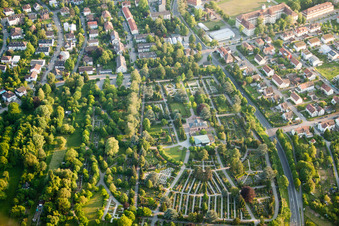Vue aérienne de Cimetière à Ettlingen dans le département Bade-Wurtemberg, Allemagne