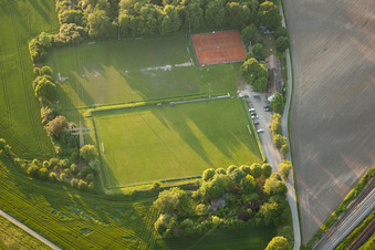 Vue aérienne de Allemannia DFK FG eV à le quartier Rüppurr in Karlsruhe dans le département Bade-Wurtemberg, Allemagne