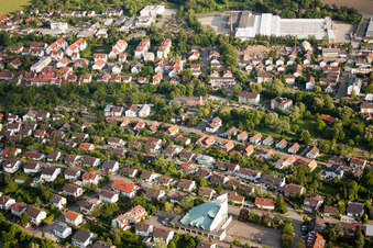Vue aérienne de Église de la Trinité à Wiesloch dans le département Bade-Wurtemberg, Allemagne