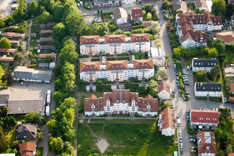 Vue aérienne de Sofienstr à Wiesloch dans le département Bade-Wurtemberg, Allemagne